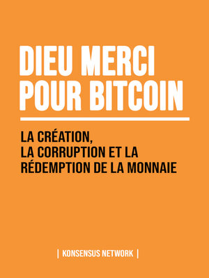 cover image of Dieu merci pour bitcoin